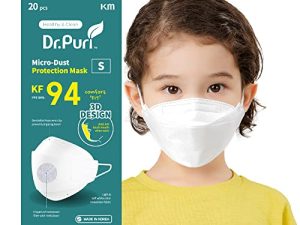 [20 Pack] Dr.Puri New Micro-Dust Protection Face Premium Mask (KF94) White Small