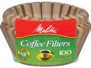 Melitta Basket Coffee Filters Natural Brown Unbleached 100 Count