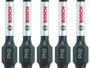 BOSCH ITPH2205 5 Pc. 2 In. Phillips #2 Impact Tough Screwdriving Bit