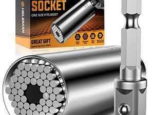 Super Universal Socket Tools Gifts for Men - Christmas Stocking Stuffers Mens Gift Socket Set with Power Drill Adapter(7-19 MM) Cool Stuff Gadgets for Men Women Birthday Gift for Dad Fathers Husband