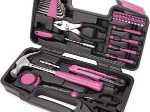 40-Piece All Purpose Household Pink Tool Kit for Girls