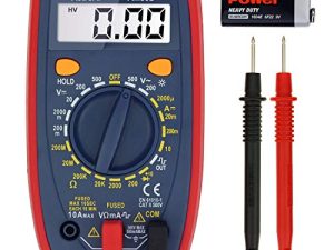 AstroAI Multimeter 2000 Counts Digital Multimeter with DC AC Voltmeter and Ohm Volt Amp Tester ; Measures Voltage