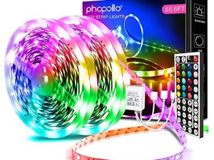 phopollo 65.6FT Led Lights for Bedroom
