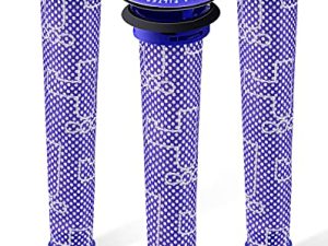3Pack Replacement Pre Filters for Dyson - Vacuum Filter Compatible Dyson V6 V7 V8 DC59 DC58 Replaces Part 965661 01 (3 Pack)