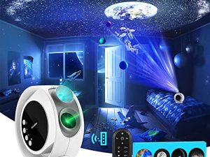 LaView Star Projector HD Image Large Projection Area LED Lights for Bedroom Infrared Remote Controller 3 Level Silent Rotation Night Light