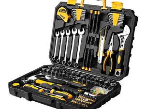 DEKOPRO 158 Piece Tool Set-General Household Hand Tool Kit