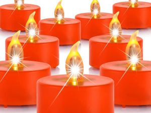 Boakboary Tea Lights Flameless Battery Operated Candles-LED Electric Flickering Votive Candle Long Lasting 150 Hours