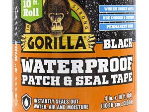 Gorilla Waterproof Patch & Seal Tape 4" x 10' Black