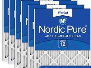 Nordic Pure 16x20x1 MERV 12 Pleated AC Furnace Air Filters 6 Pack