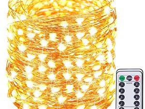 SANJICHA 66FT 200 LED Fairy String Lights Outdoor/Indoor