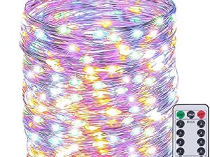 SANJICHA 66Ft 200LED Fairy String Lights Outdoor/Indoor