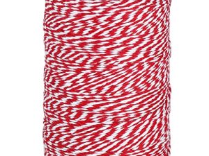 Vivifying Red and White Twine String